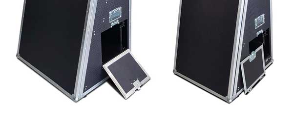 Magic Mirror Photo Booth Flight Case Removable Printer Door