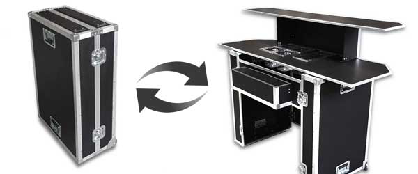 Mobile Bar Flight Case Fast Assembly